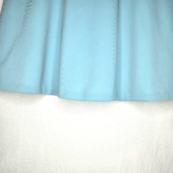 Tahari Capped Sleeve Dress. Aqua Blue Size 12 - Picture 9 of 15